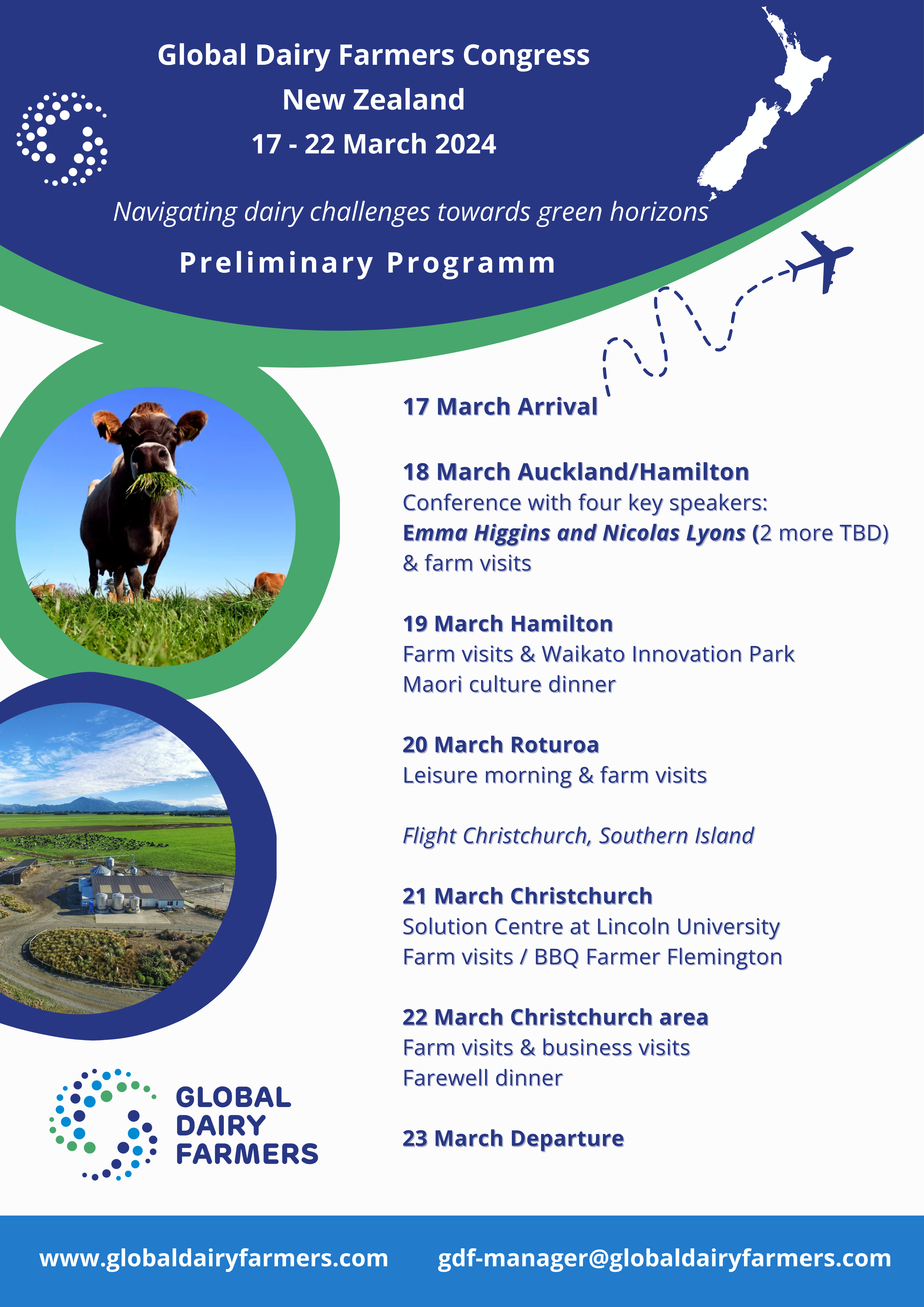 Global Dairy Farmers Congres New Zealand 1722 March 2024 Navigating